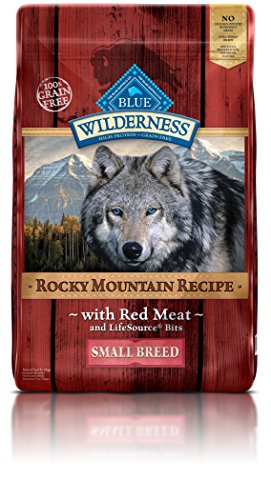 Blue Buffalo Wilderness Rocky Mountain Recipe High Protein Grain Free  Natural Adult Small Breed Dry Dog Food  Red Meat 10-lb