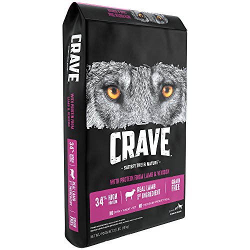 Crave Grain Free with Protein from Lamb and Venison Dry Adult Dog Food  22 Pound Bag
