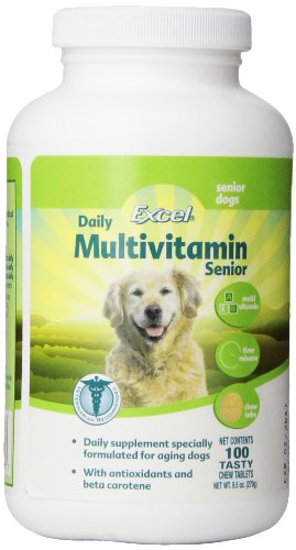 Excel N818TR 8in1 Daily Multi-Vitamin for Senior Dogs  100-Count