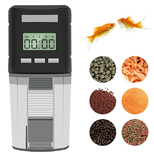 Fish Feeder Automatic Fish Feeder Battery Operated Aquarium Tank Auto Pet Fish Food Feeder Timer Dispenser For Small Fish Tropical Fish Gold Fish