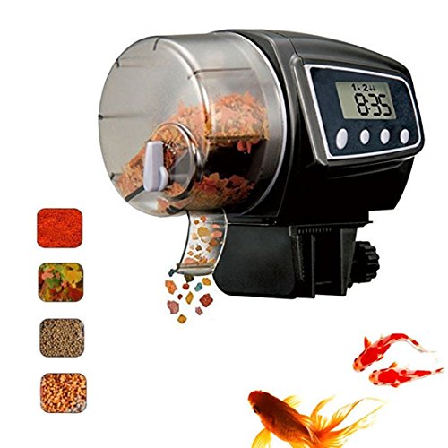 Fish Feeder  Automatic Fish Feeder  eBoTrade Aquarium Tank Auto Fish Food Timer Batteries Included (900EB)
