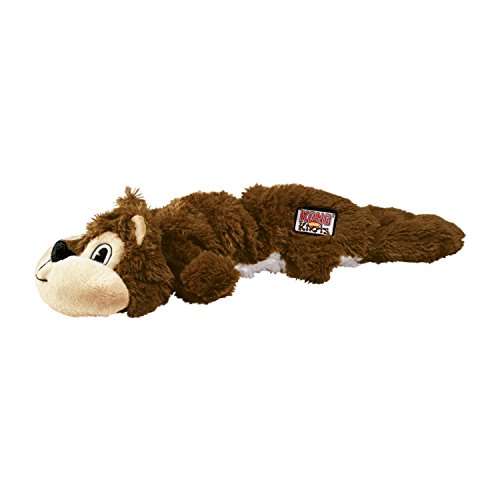 KONG Scrunch Knots Squirrel Dog Toy  Small Medium