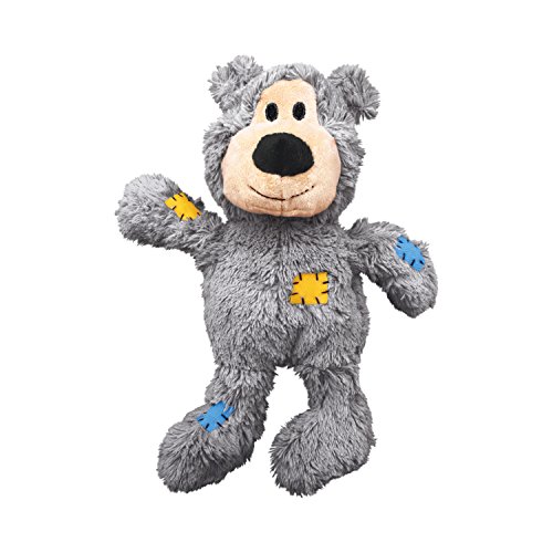 KONG Wild Knots Squeaker Bears for Dogs  Medium Large  Colors Vary