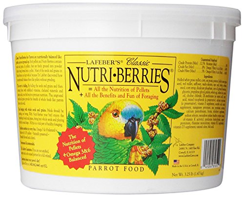 LAFEBER'S Classic Nutri-Berries Parrot Food 3 25 lb