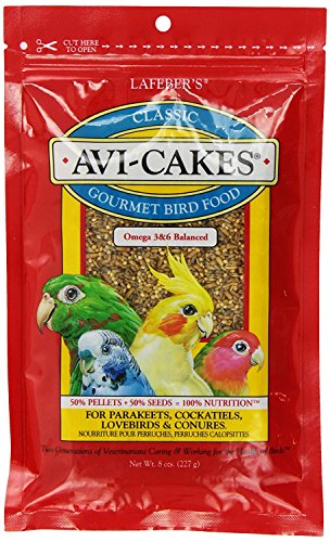 Lafeber Avi-Cakes for Cockatiels Parakeets Lovebirds and Conures 8 oz