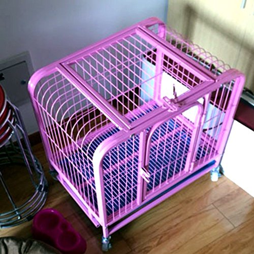 MWGears MWG-C220 24in Heavy Duty Dog Cage   Pet Cage Crate Kennel w  One Door and One Window - Purple  23 62 x 17 72 x 22 05in