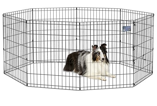MidWest Foldable Metal Exercise Pen Pet Playpen  24 W x 30 H