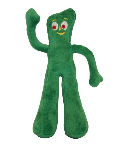 Multipet Gumby Plush Filled Dog Toy  9-Inch