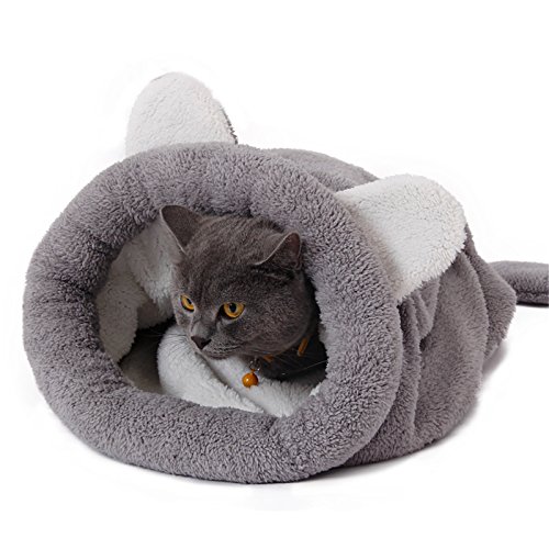PAWZ Road Cat Sleeping Bag Self-Warming Kitty Sack Grey