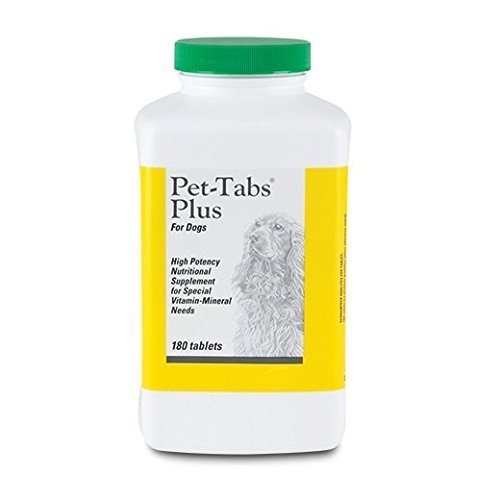 Pet-Tabs Plus For Dogs Vitamin Supplement  180 Count