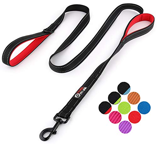 Primal Pet Gear Dog Leash 6ft Long - Traffic Padded Two Handle - Heavy Duty - Double Handles Lead Control Safety Training - Leashes Large Dogs Medium Dogs