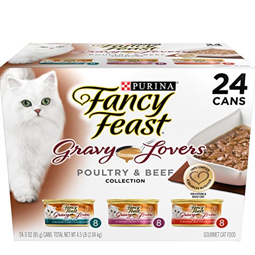 Purina Fancy Feast Gravy Lovers Gourmet Wet Cat Food - (24) 3 oz  Cans