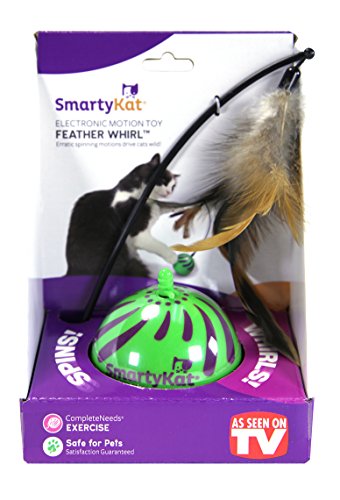 SmartyKat Feather Whirl Electronic Motion Cat Toy  As Seen On TV