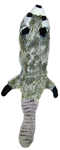 Spot Ethical Pets Mini Skinneeez Raccoon 14-Inch Stuffingless durable squeaker Dog and Cat Toy