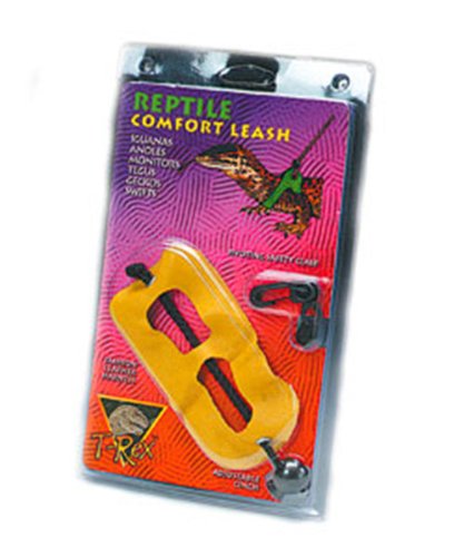 T-Rex Inc  Reptile Leather Harness With Lead - Small - Colors May Vary