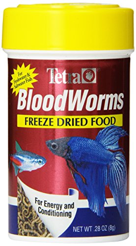 Tetra Blood Worms Freeze Dried Treat  0 28-Ounce  100-Ml
