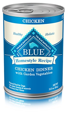 BLUE Life Protection Dog Food Blue Buffalo Homestyle Recipe Natural Adult Wet Dog Food  Chicken 12 5-oz can (Pack of 12)