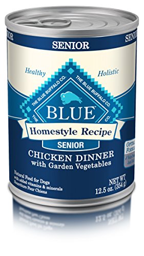 Blue Buffalo Homestyle Recipe Natural Senior Wet Dog Food  Chicken 12 5-oz can (Pack of 12)