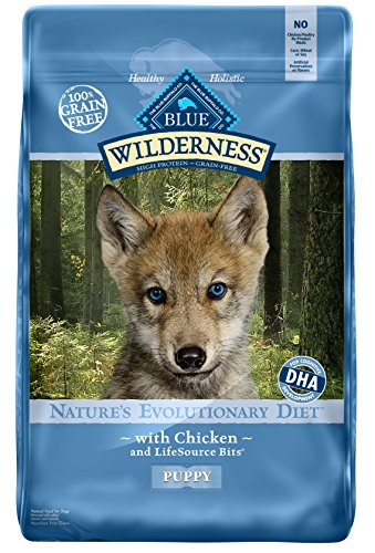 Blue Buffalo Wilderness High Protein Grain Free  Natural Puppy Dry Dog Food  Chicken 24-lb