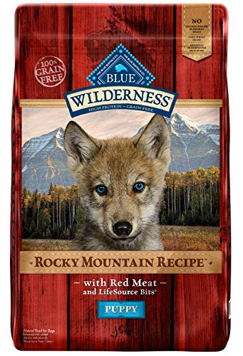 Blue Buffalo Wilderness Rocky Mountain Recipe High Protein Grain Free  Natural Puppy Dry Dog Food  Red Meat 22-lb