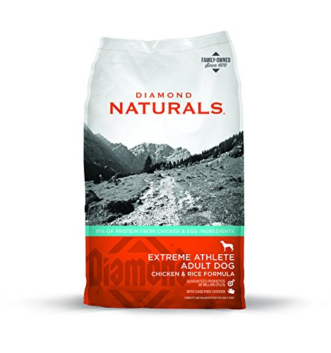 Diamond Naturals Extreme Athlete Real Meat Recipe Premium Dry Dog Food with Real Cage Free Chicken Protein 40lb