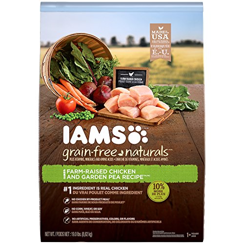IAMS GRAIN-FREE NATURALS Adult Chicken and Pea Recipe Dry Dog Food 19 0 Pounds (Discontinued by Manufacturer)
