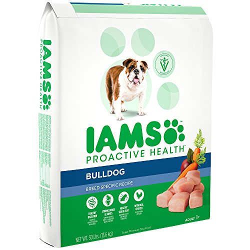 Iams Proactive Health Adult Bulldog Dry Dog Food  Chicken Flavor  30 Pound Bag