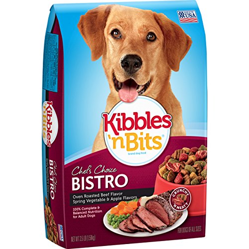 Kibbles 'n Bits Bistro Oven Roasted Beef Flavor Dry Dog Food  3 5-Pound