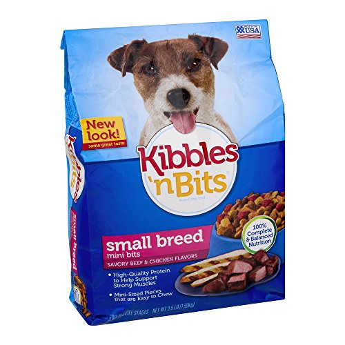 Kibbles 'n Bits Dog Food Small Breed Mini Bits Savory Beef and Chicken Flavor