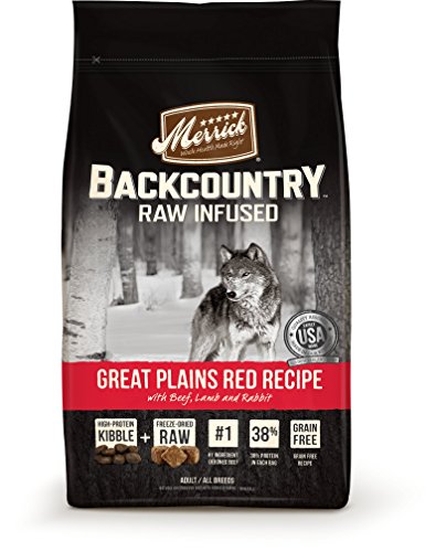 Merrick Backcountry Grain Free Raw Infused Great Plains Red Meat Dry Dog Food 22 lbs
