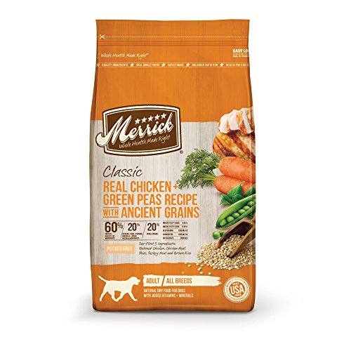 Merrick Dry Dog Food with added Vitamins Minerals for All Breeds 25-Pound Chicken