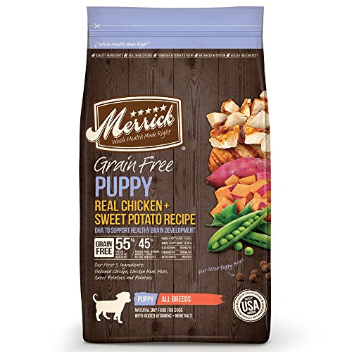 Merrick Grain Free Puppy Real Chicken Sweet Potato Dry Dog Food 25 lbs
