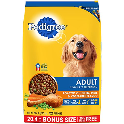 PEDIGREE Complete Nutrition Adult Dry Dog Food Roasted Chicken Rice Vegetable Flavor 20 4 lb Bag