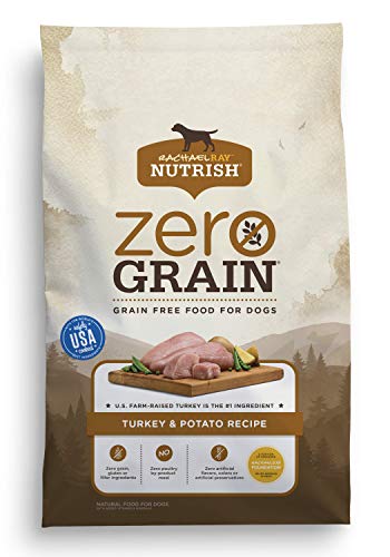Rachael Ray Nutrish Zero Grain Natural Dry Dog Food Grain Free Turkey Potato 28 lbs
