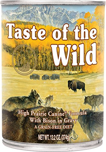 Taste of the Wild High Prairie Bison in Gravy Wet Dog Food Cans 12 Pack 13 2 Ounce Ea  Fast Delivery Just Jak s Pet Market